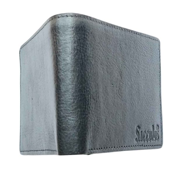Genuine Leather Wallets for men black E2013 4