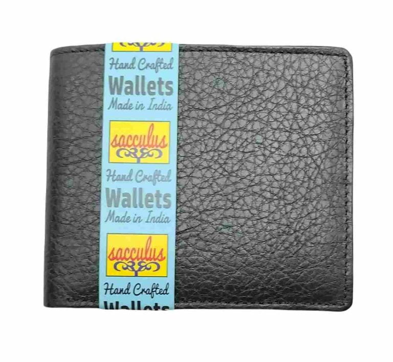 Leather wallets for men black E2016 3