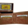 bi fold genuine leather wallets