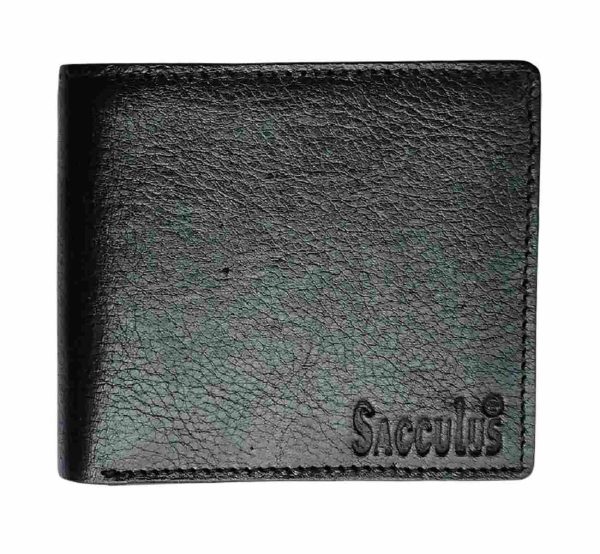 Genuine Leather Wallets for Men Black